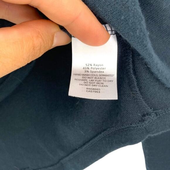 Caslon Cozy Hacci Knit Top Black Size Small NWOT $49 MSRP - Picture 6 of 8